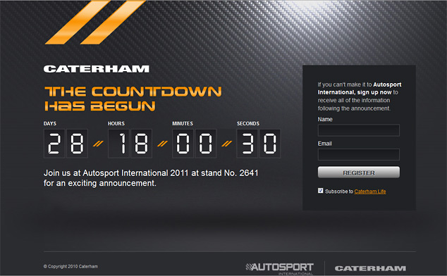 Caterham set to announce a new 4-seat sportscar