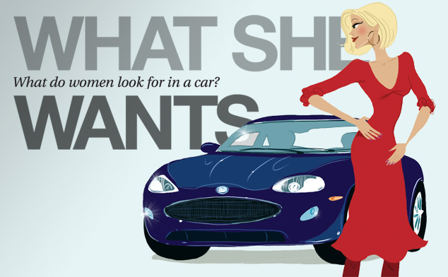 What do women look for in a car?